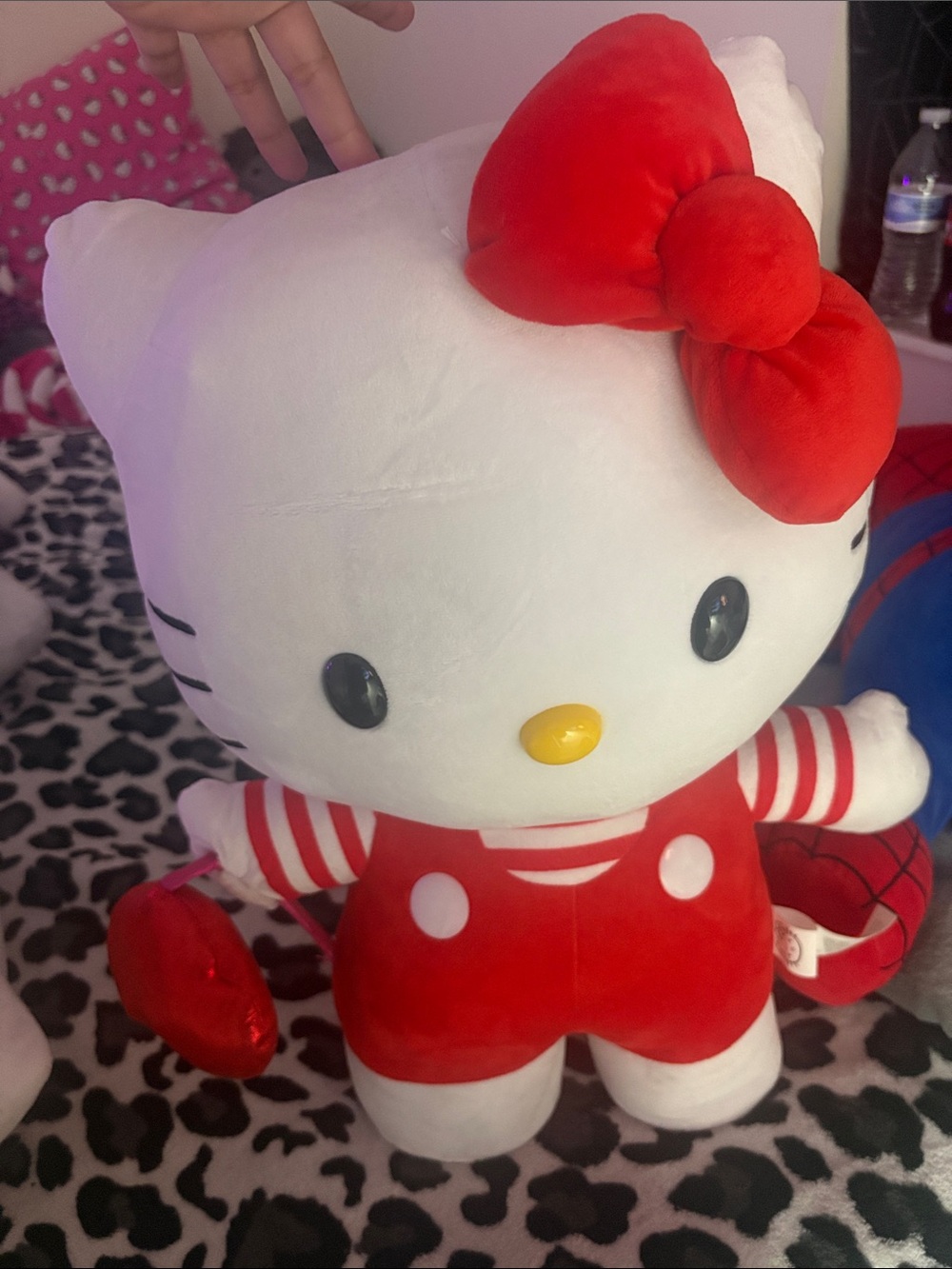 Hello Kitty Red and White Plush with Bow